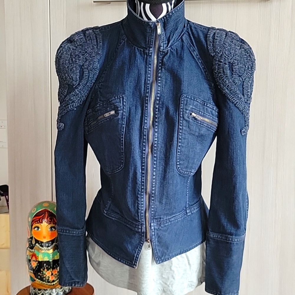 MARCHESA VOYAGE DENIM JACKET
